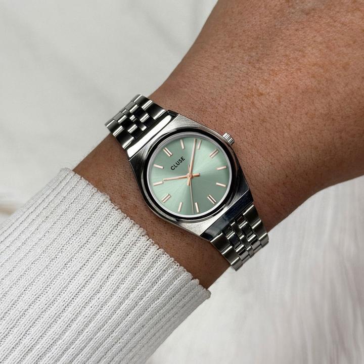Produktbild Cluse Retro 70's Mini Silver (Analoguhr, 32 mm)
