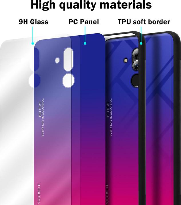 Actual product image Cadorabo TPU 2 colors glass cover (Mate 20 Lite)
