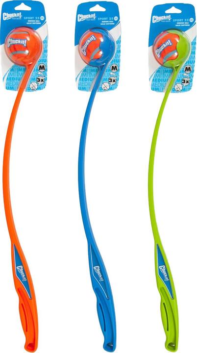 Image du produit Chuckit! SPORT 25 M Lanceur de balles pour chiens 64 cm Bleu (Jouet à balle chien)