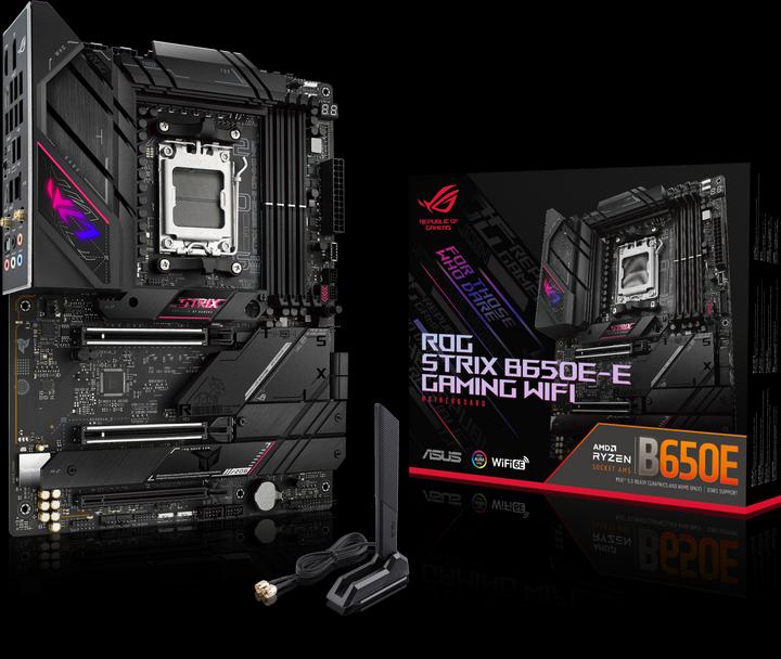 Image du produit ASUS ROG STRIX B650E-E GAMING WIFI (AM5, AMD B650E, ATX)