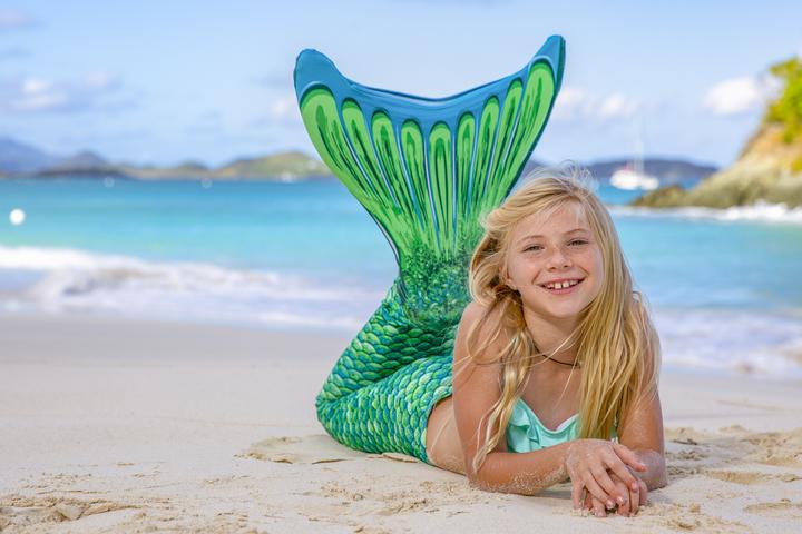 Productafbeelding Fin Fun Zeemeermin groen, L/XL (L/XL)
