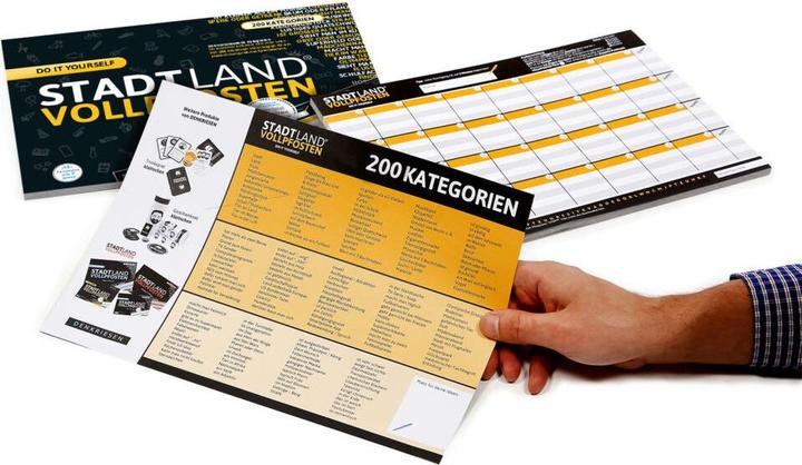 Produktbild Denkriesen Stadt Land Vollpfosten - A4 Block  Do It Yourself Edition (d (2 - 4 Spieler)