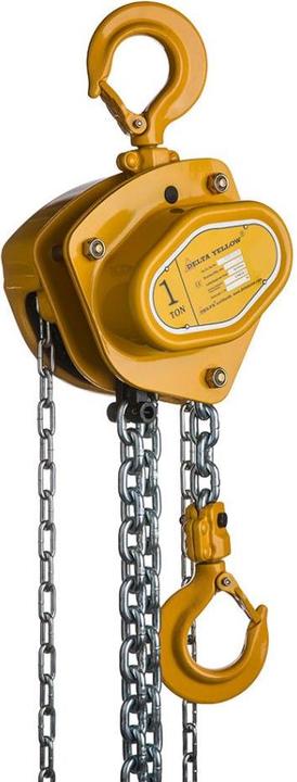 Delta DY.0.04401010 GELB - Handkettenzug - 1 Tonne - mit 10 Meter Hubhöhe