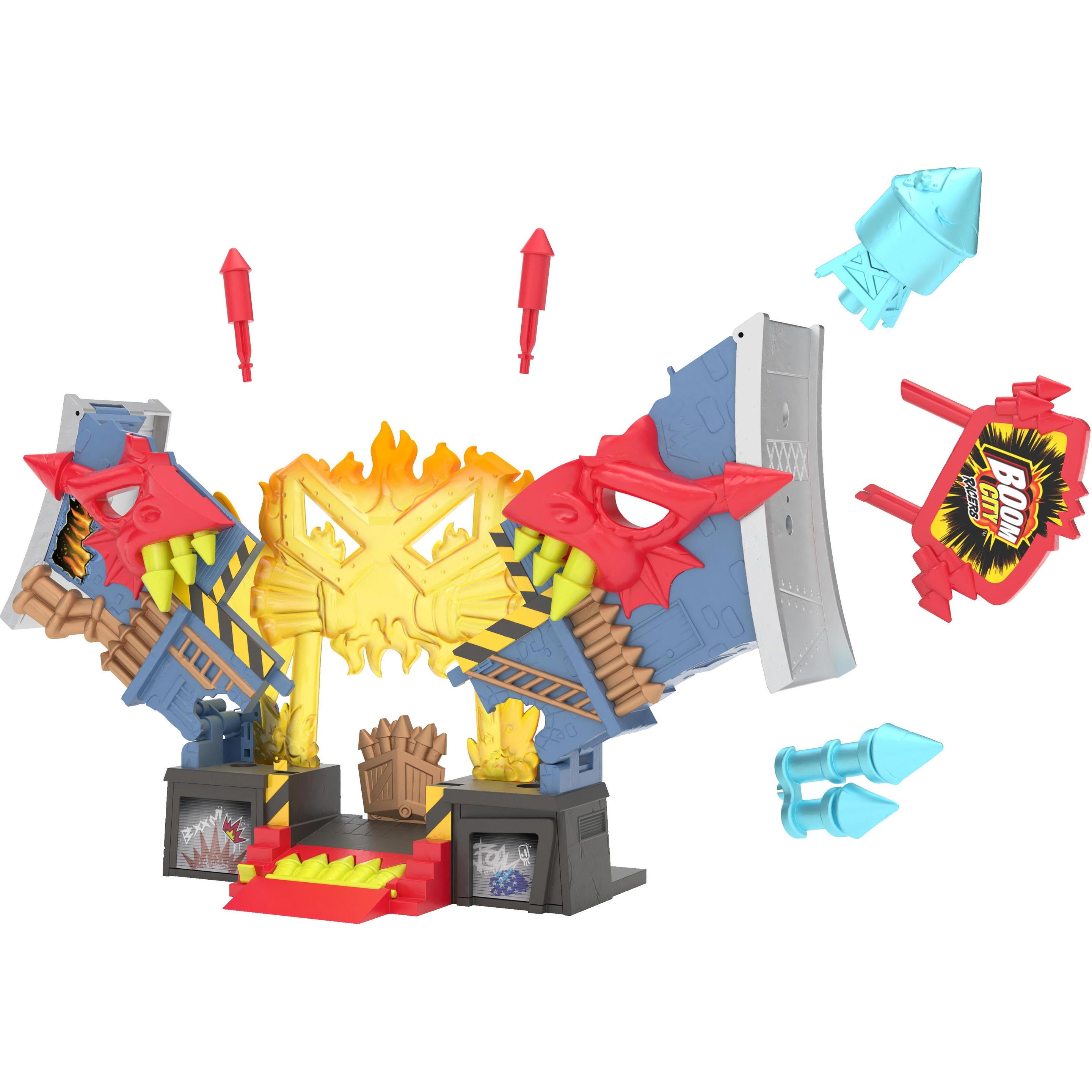 Thumbnail - Zuru Boom City Racers Fireworks Factory – 3-in-1-Spielset – Rip, Race, Explode Sammelspielzeug, Au