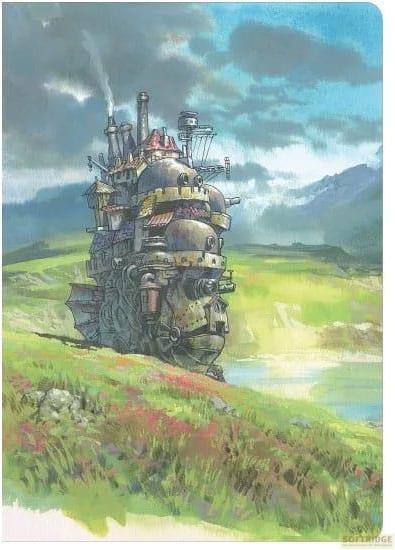 Actual product image Abrams & Chronicle The Moving Castle Sketchbook Moving Castle Flexi (17.8 x 12.7 cm, Plain, Soft cover)