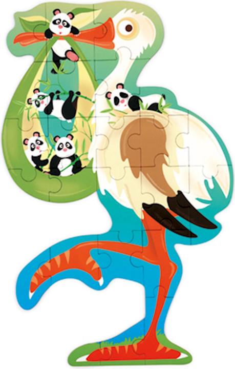 Produktbild Scratch Shape Puzzle Storch 24 Teile (24 Teile)