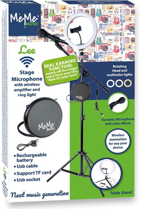 Productafbeelding Même Meme Muziek Karaoke Lee Podium Microfoon Draadloos