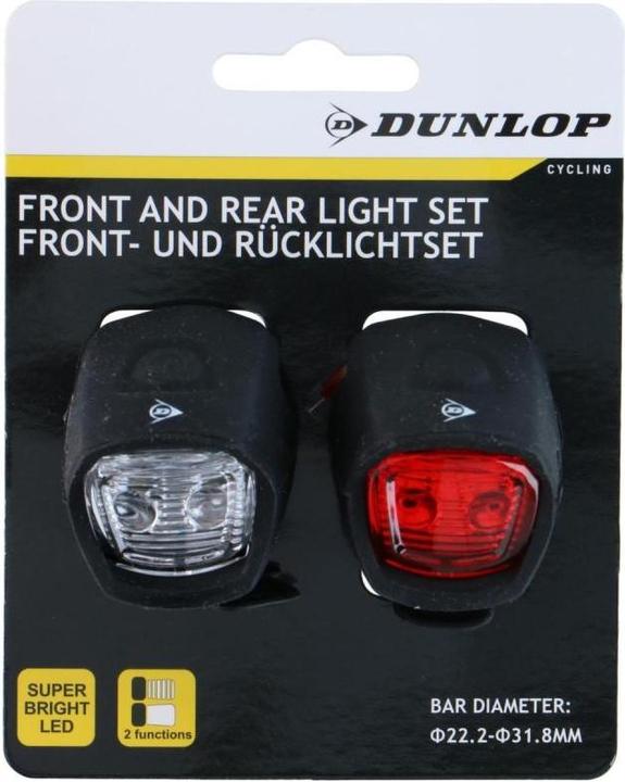 Image du produit Dunlop Feu de bicyclette en silicone 2pc