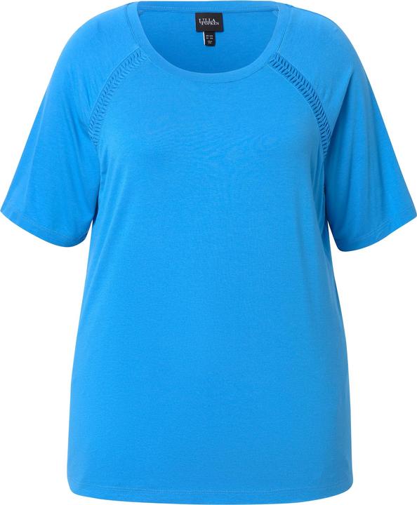 Produktbild Ulla Popken T-Shirt, Zierbänder, Classic, Rundhals, Halbarm (56)