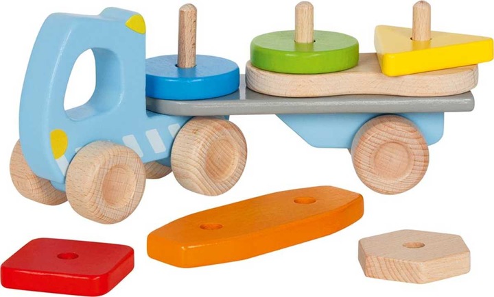 Produktbild Goki Lastwagen mit Anhänger und Stapelfracht