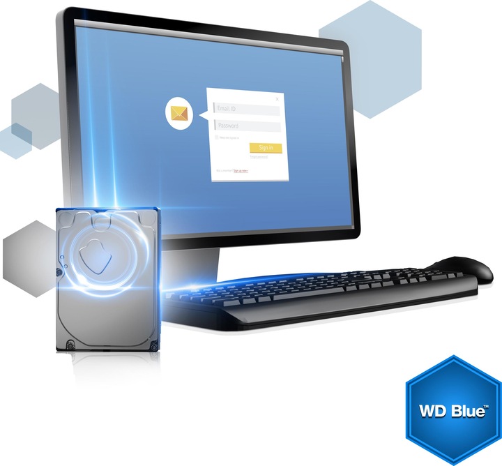 Actual product image WD Blue (0.50 TB, 3.5", CMR)