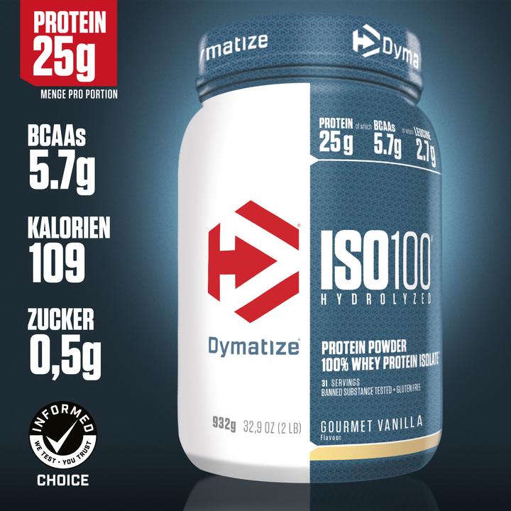 Actual product image Dymatize ISO 100 (Vanilla, 1 pcs., 932 g)