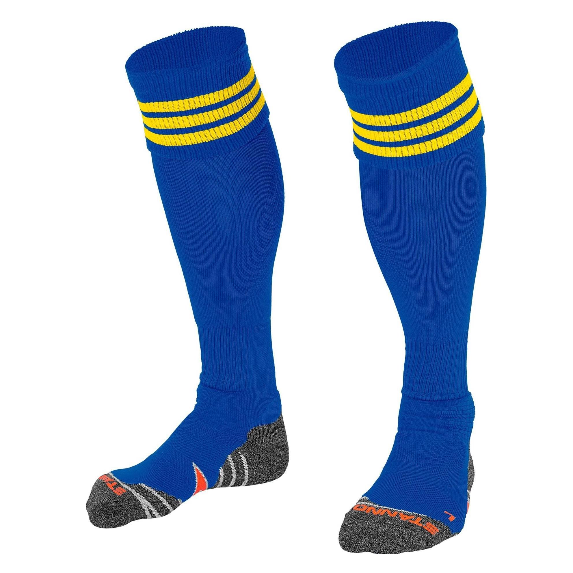 Stanno, Unisex, Sportsocken, Ring Stutzenstrumpf (30 - 35), Gelb, Blau