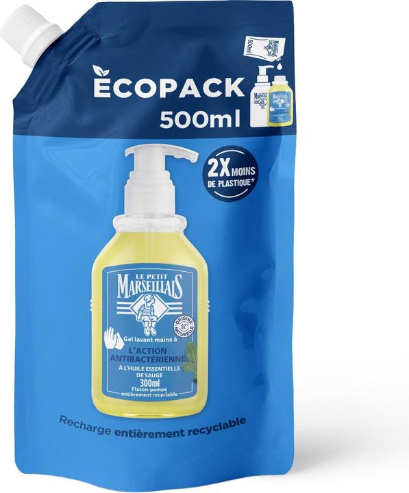 Immagine prodotto Le Petit Marseillais Flüssigseife Antibakteriell 500 ml Refill (Sapone liquido, 500 ml)