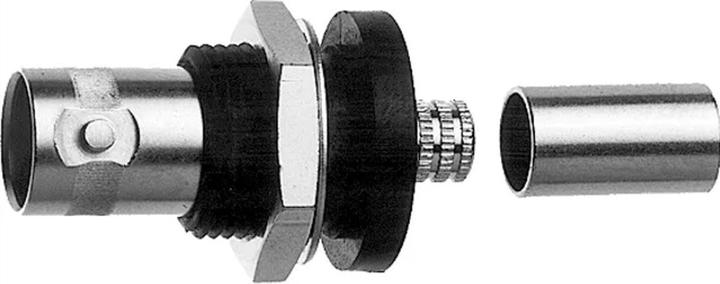 Immagine prodotto Telegärtner Connettore BNC da pannello a crimpare G01 50 Ohm, a crimpare/crimpare, flangia isolante, A1305