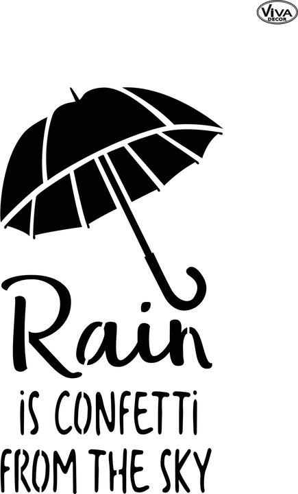 Produktbild Viva Decor Schablone Blob Paint "Regenschirm"