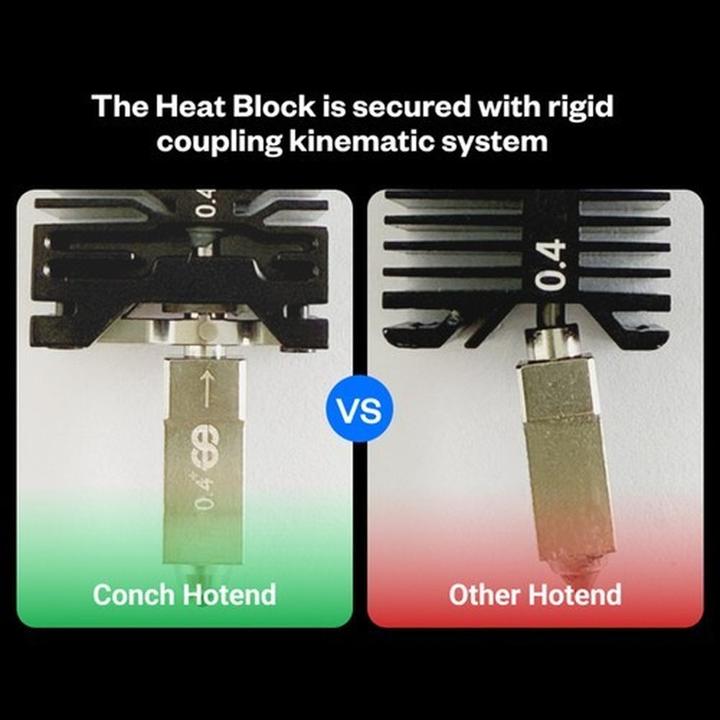 Produktbild Phaetus Conch Hotend Plus Bambulab X1/X1C 0.4mm (With Heater and Thermistor (Hotend)