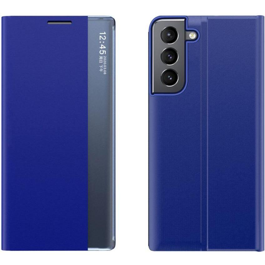 Hurtel Neue Sleep Case für Samsung Galaxy A14 Hülle mit Klappständer blau (Samsung Galaxy A14), Smartphone Hülle, Blau