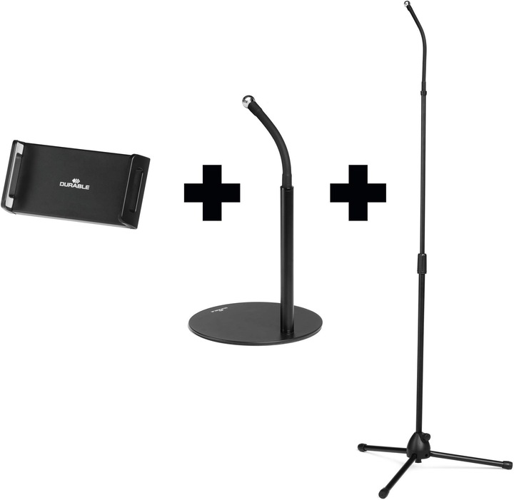 Actual product image Durable TWIST COMBI tablet holder black table+floor stand