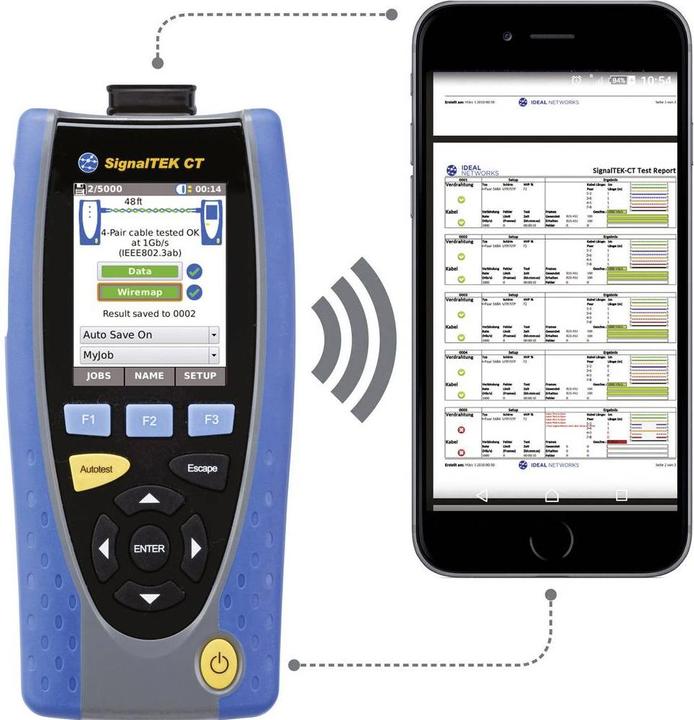Actual product image Ideal SignalTEK CT Data Cable TransmissionTester Touchscreen