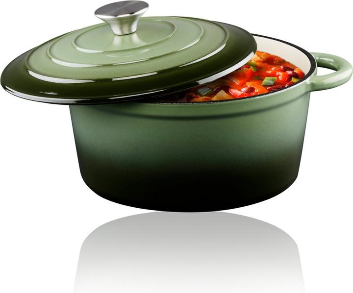 Productafbeelding alpina Braadpan email gietijzer Groen (Gietijzer, 24 x 11.80 cm)