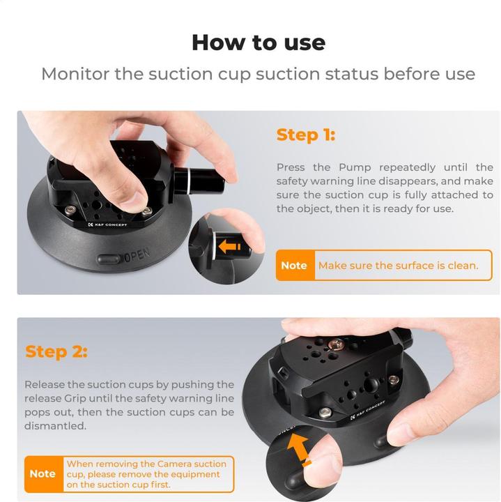 Image du produit K&F Concept Suction Cup Camera Mount