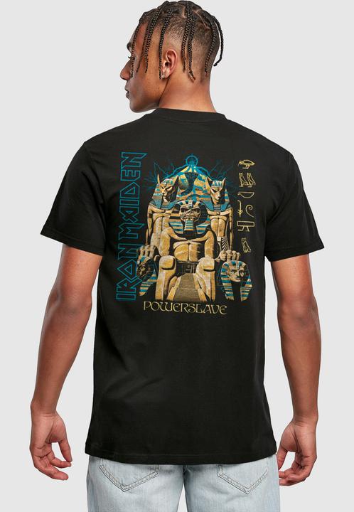 Produktbild Merchcode Powerslave - Vintage Blue Lightning T-Shirt - 190071 (L)