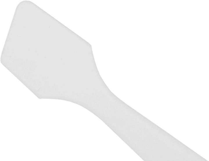 Actual product image Spatula, white frosted, small pack of 5, length: 8 cm