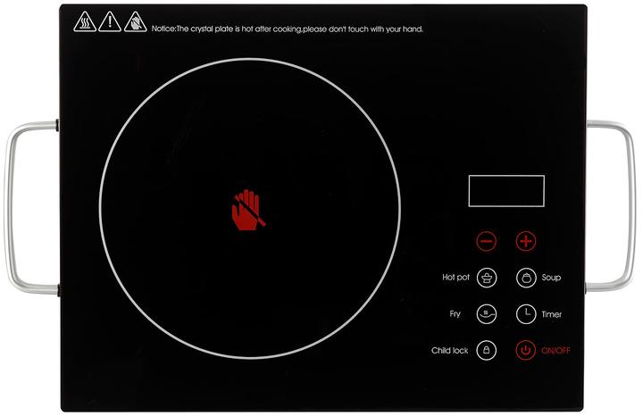 Immagine prodotto Rosenstein & Söhne Piano di cottura in vetroceramica con calore a infrarossi e pannello di controllo a sfioramento