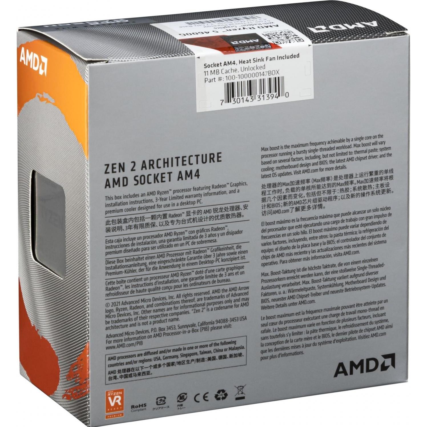 Thumbnail - AMD Ryzen 5 4600G (AM4, 3.70 GHz, 6 -Core), Prozessor