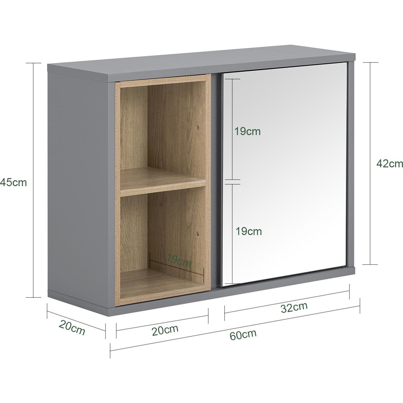 Thumbnail - SoBuy, Spiegelschrank, Janine (60 x 45 x 20 cm)