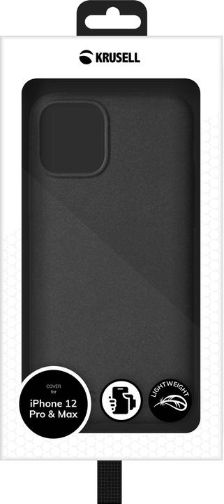 Actual product image Krusell SandCover Apple iPhone 12/12 Pro black (Apple iPhone 12, Apple iPhone 12 Pro)