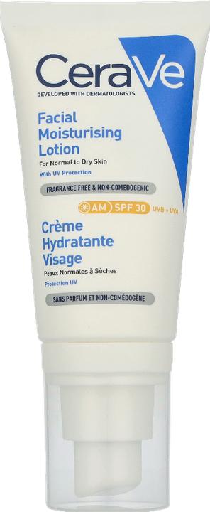 Image du produit CeraVe Crème hydratante pour le visage (52 ml, Crème de jour, SPF 30)