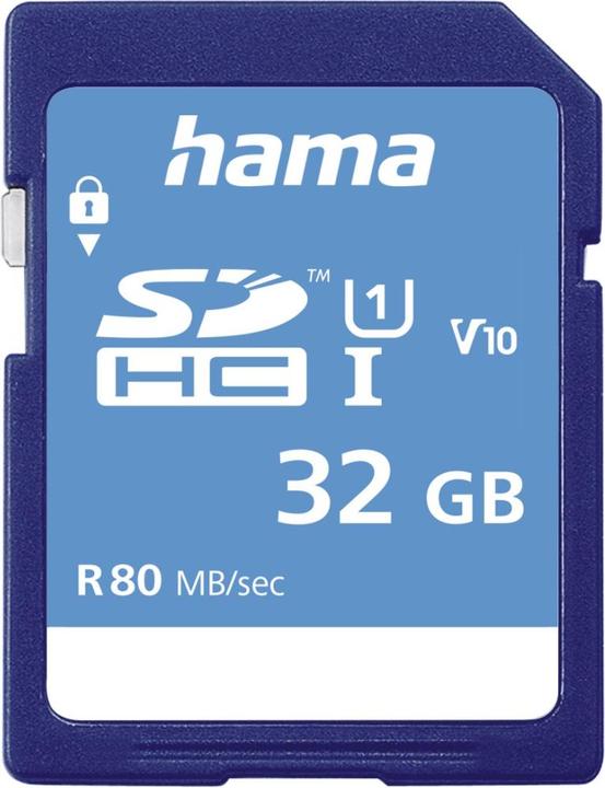 Produktbild Hama Sdhc (32 GB, SDHC, U1, UHS-I)