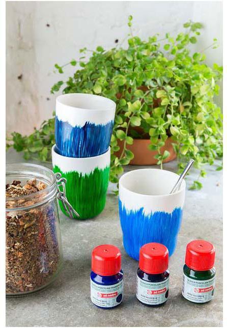 Actual product image Royal Talens Glass & Porcelain Transparent set Blues | 4 x 30 ml (120 ml)