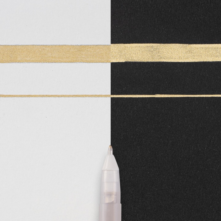 Produktbild Talens SAKURA Gelly Roll Metallic blau gold 0.5mm (Metallic, 1 x)