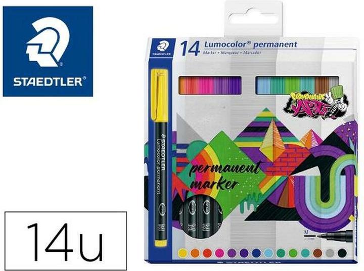Actual product image Staedtler Lumocolor permanent pen 317 Permanent universal pencils M (14x)