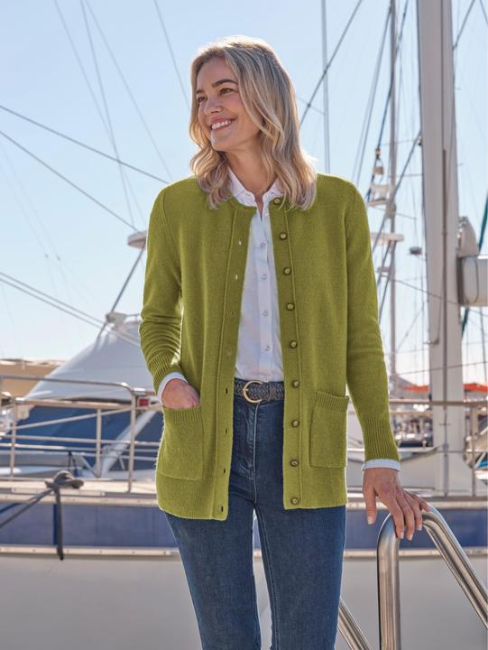 Produktbild Woolovers Strickjacke Rundhalsausschnitt Schafwolle (M)