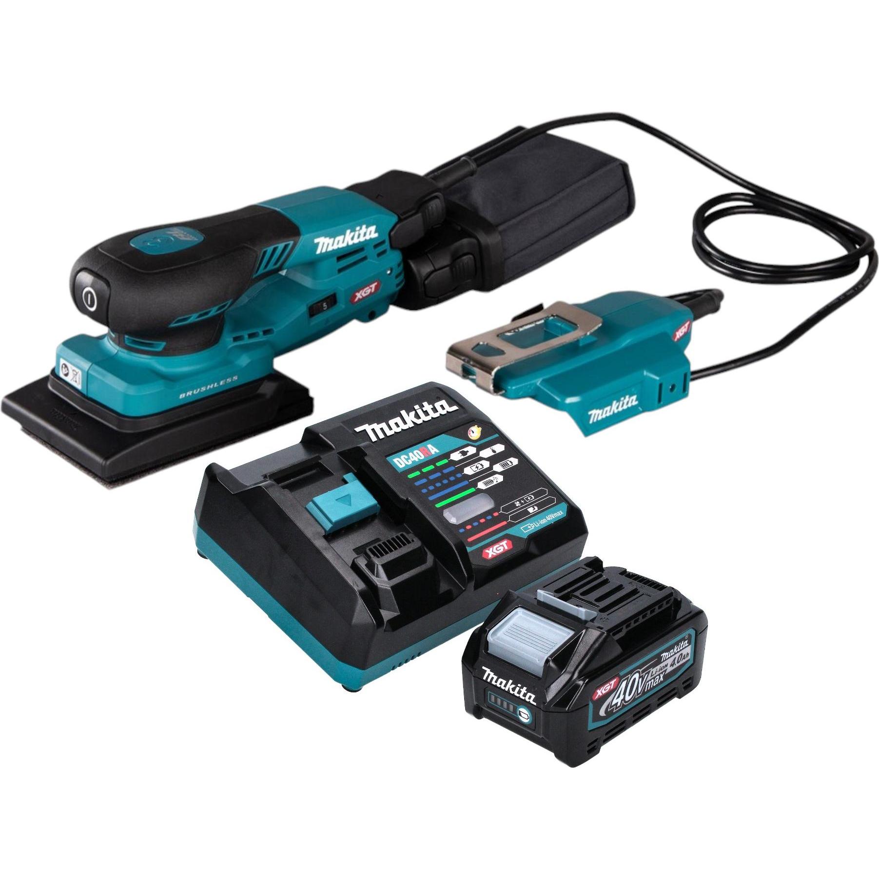 Makita, Schleifmaschine + Poliermaschine, BO 005 CGM101 Akku Schwingschleifer 40 V max. 80 x 130 mm 3,0 mm Hub Brushless...