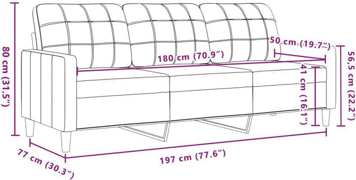 Actual product image vidaXL Milleise (Upholstery set)