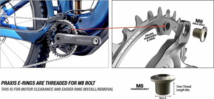 Actual product image Praxis works MTB E-Ring 104 BCD e-bike chainring (32)