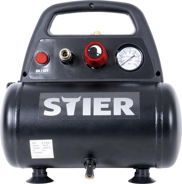 Productafbeelding Stier Compressor (8 bar, 6 l)