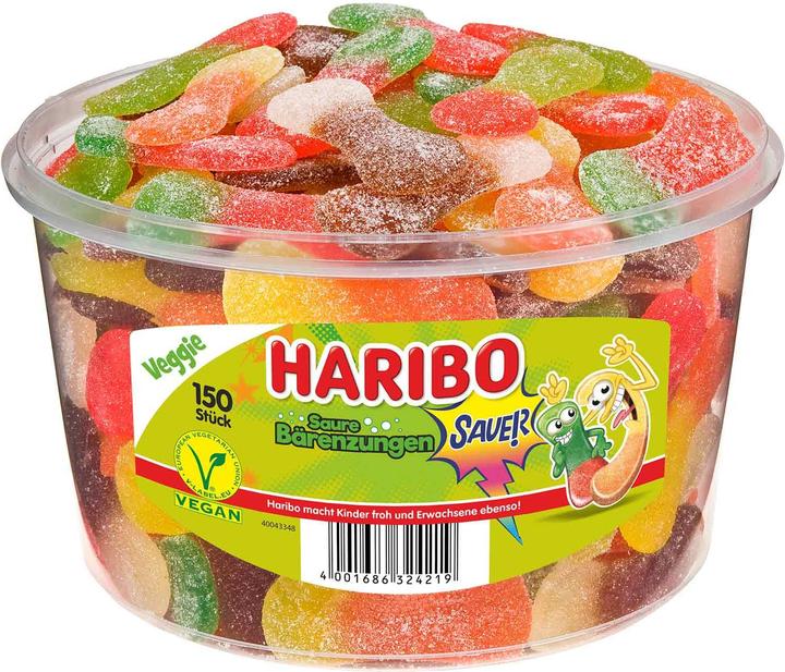 Haribo Langues d'ours acides (1 pcs, 1350 g)