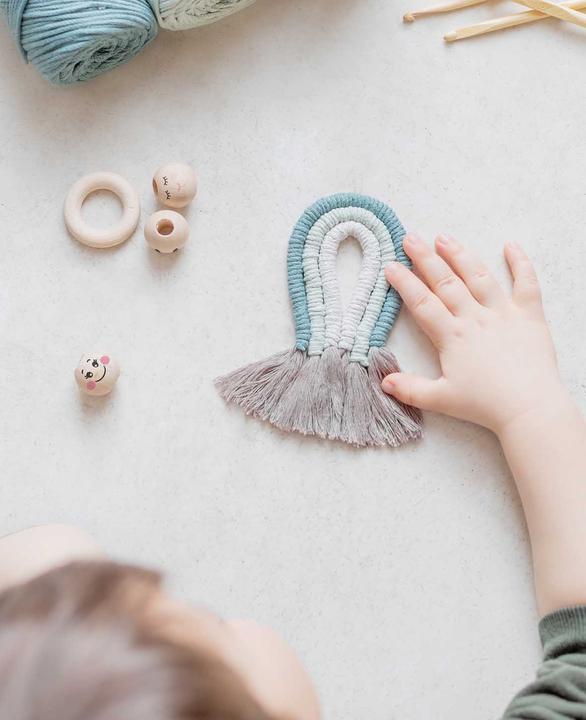 Immagine prodotto I Am Creative Holzperlen Gesicht, Träumend