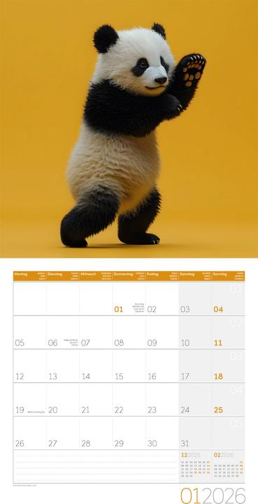 Produktbild Dancing Animals Kalender 2026