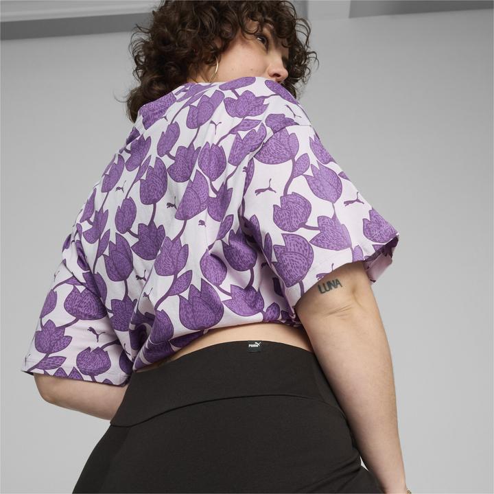 Actual product image Puma ESS+ BLOSSOM 7" Script Short Tights (XS)