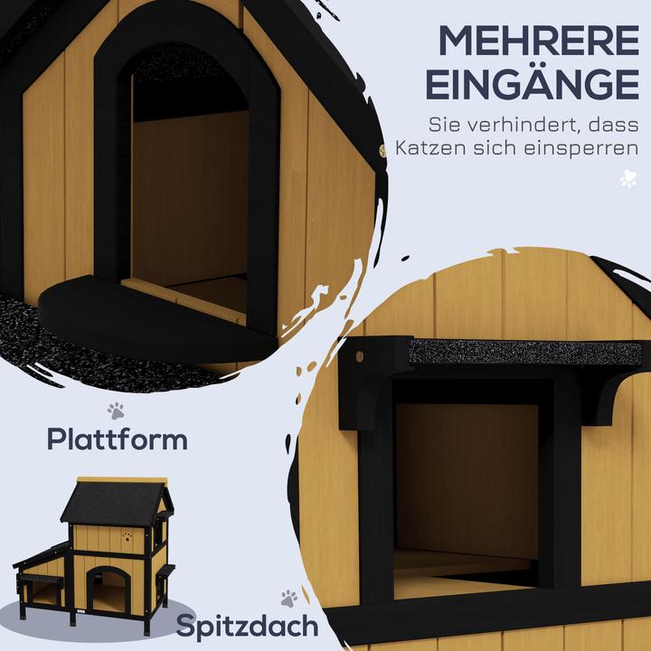 Produktbild PawHut Katzenhaus (Katze)