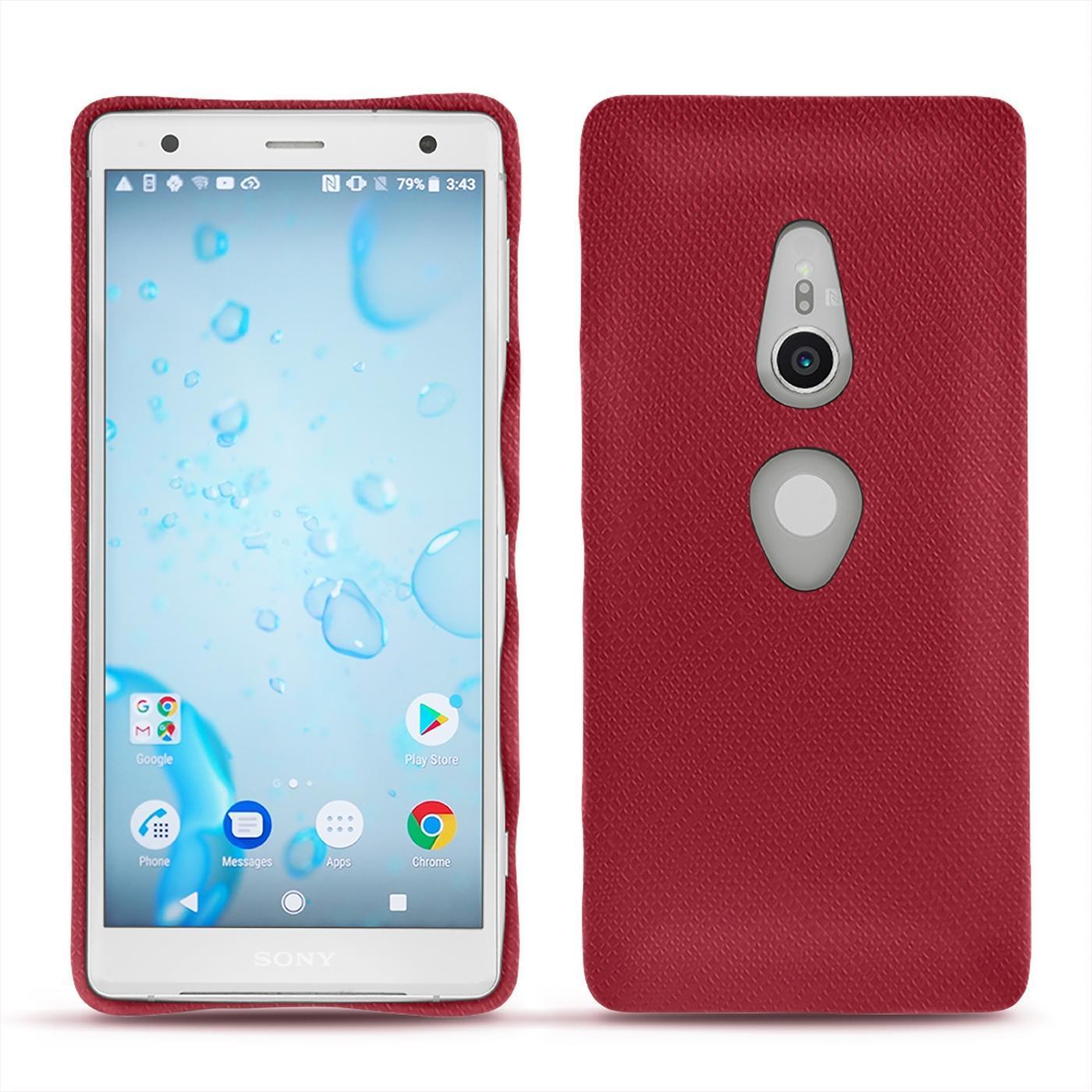 Thumbnail - Noreve Lederschutzhülle (Sony Xperia XZ2), Smartphone Hülle, Rot