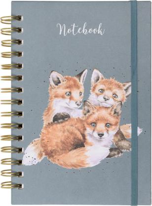Wrendale Design A5-Notizbuch - Fox Snug as a Cub Wrendale Designs (A5, Liniert)