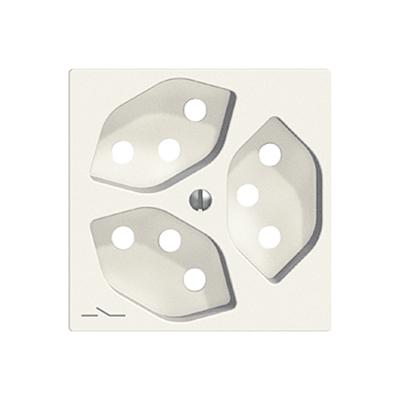 Actual product image Feller Front panel to socket Edizio 3xT13 ws, separated